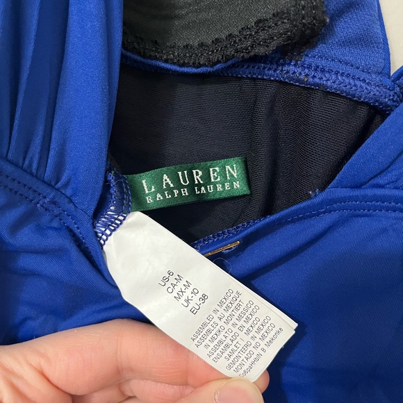 Ralph Lauren | Blue One-piece Swimsuit - Picture 6 of 7